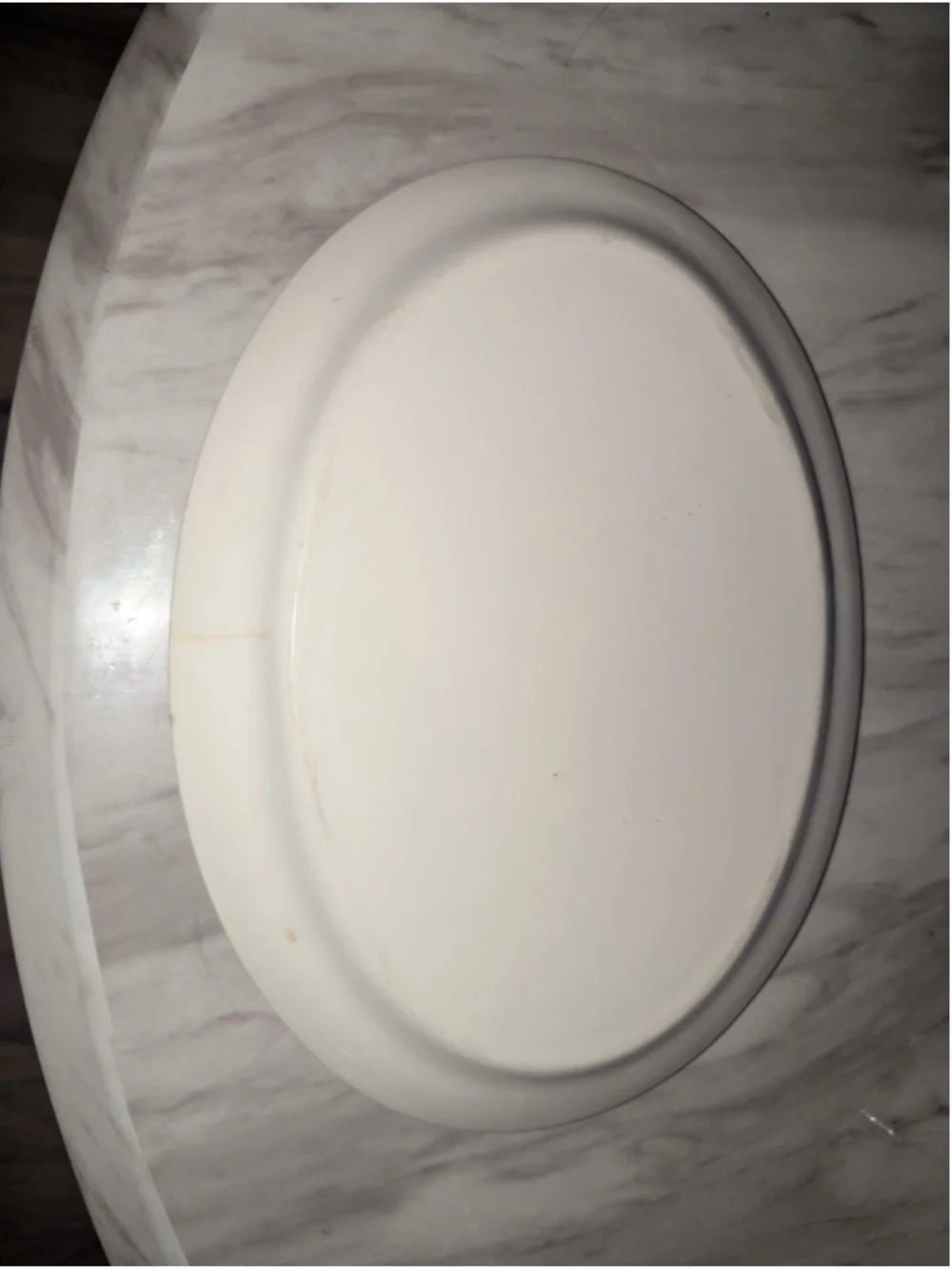 Vintage Scio Floral Oval Serving Platter Cream Ceramic China Cottagecore Floral